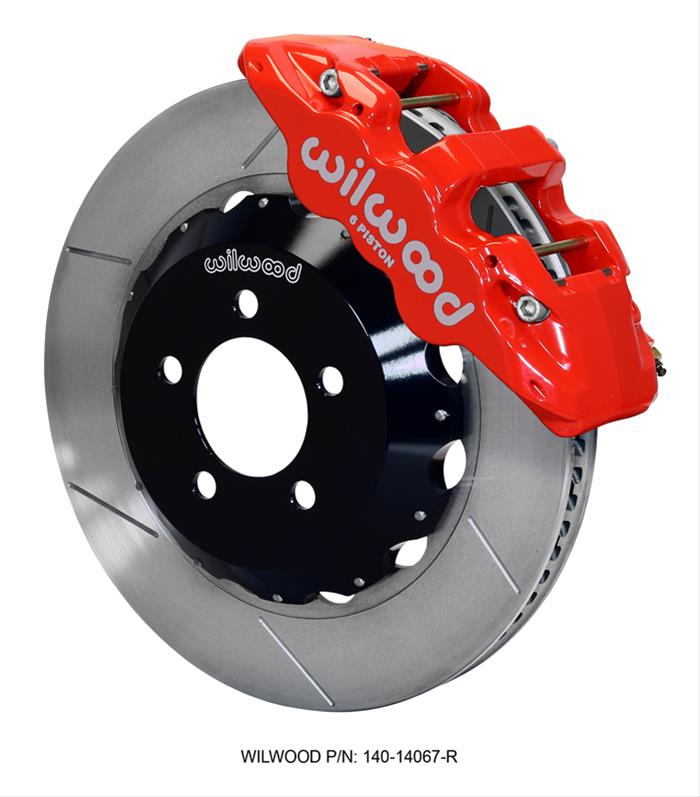 Wilwood AERO6 Red Big Brake Front Slotted Kit 12-16 Challenger
